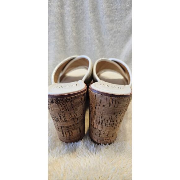 NEW Donald Pliner‎ Ilonar Crisscross Wedges Heels Platform Women Size 11M White - Picture 4 of 8